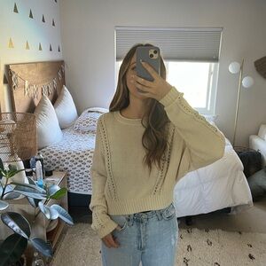 Cropped Beachy Sweater
